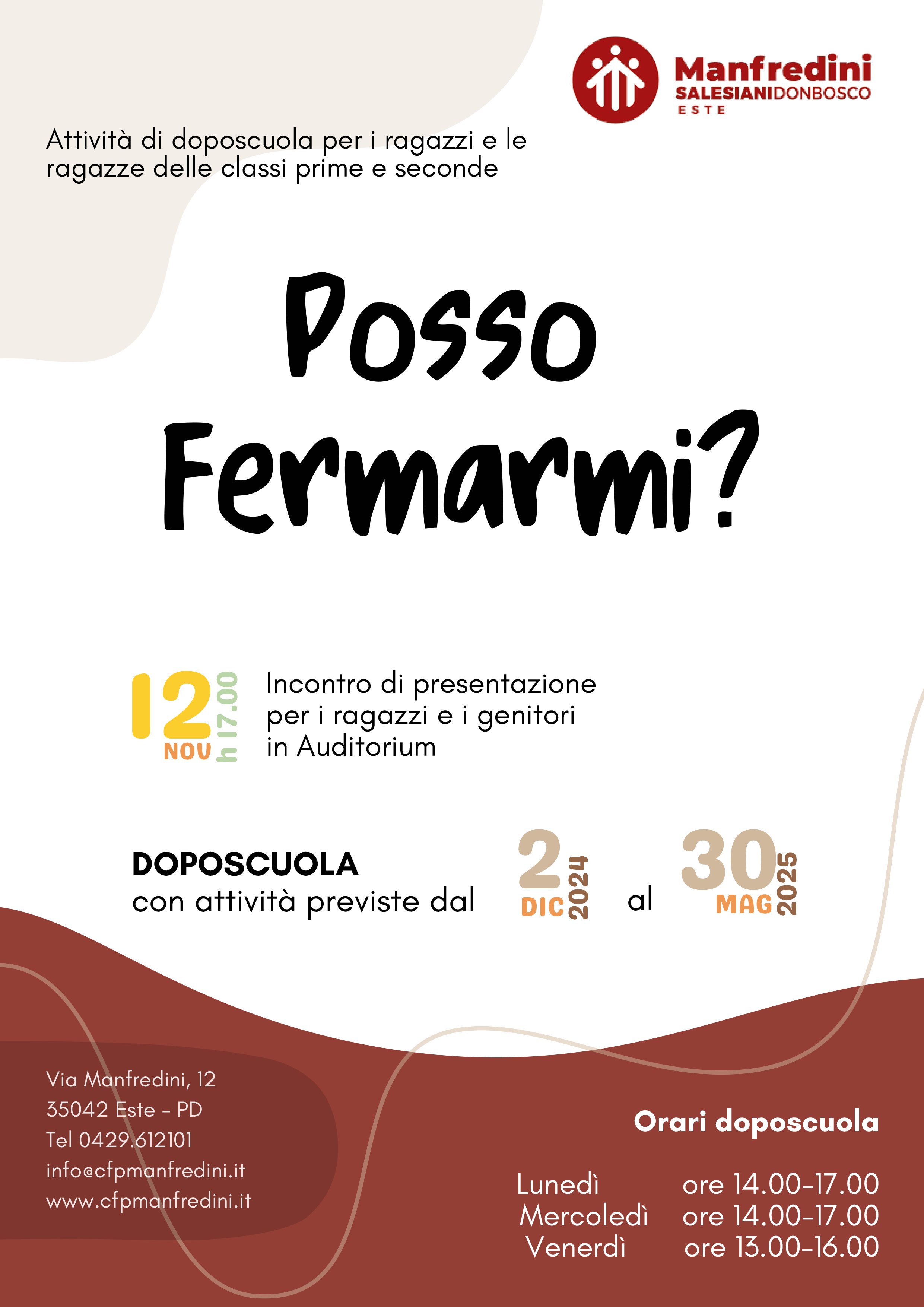 Doposcuola "Posso fermarmi?"