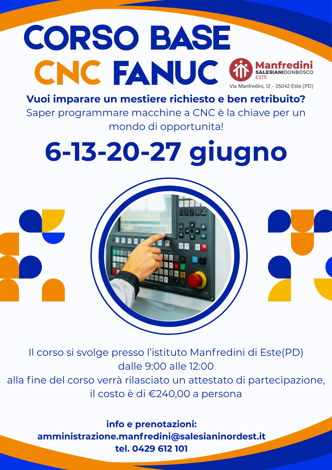 🔧 CORSO BASE DI PROGRAMMAZIONE CNC FANUC 🔧