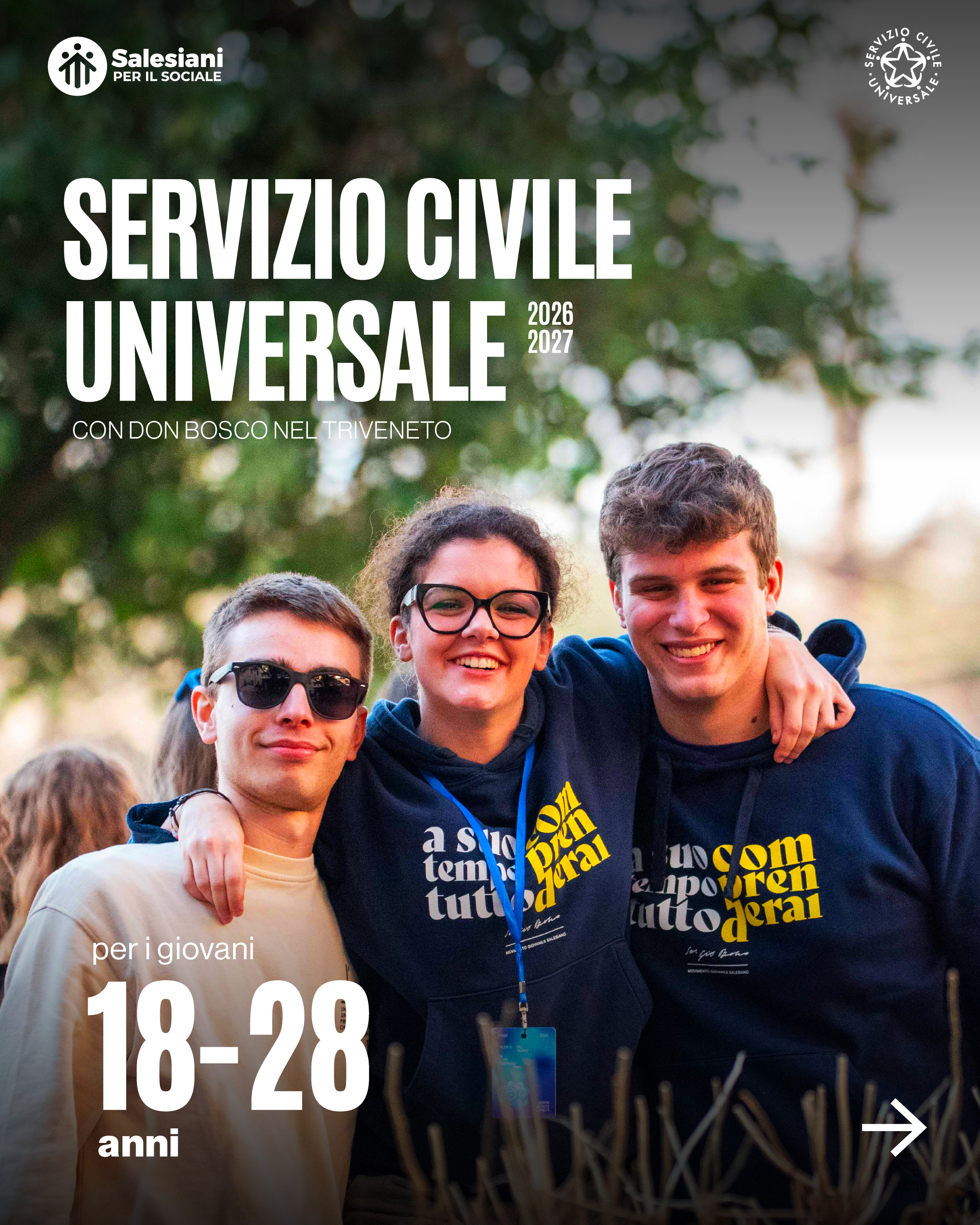 Vuoi investire un anno della tua vita mettendoti in gioco per gli altri?