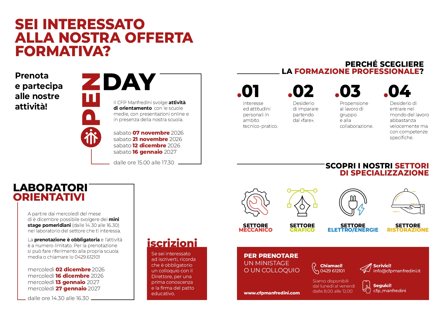 OPEN DAY 2026-2027