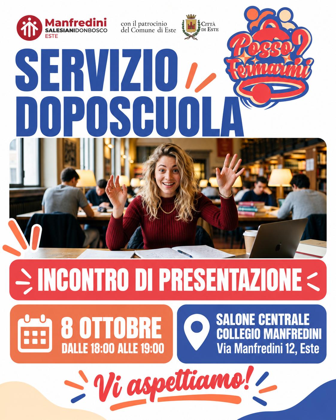 INCONTRO CON GLI STUDENTI E LE FAMIGLIE PER IL SERVIZIO DI DOPOSCUOLA -GIOVEDI 8 OTTOBRE alle 18.00-