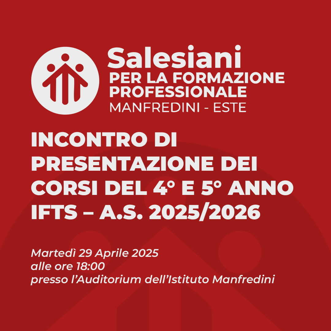 Incontro di presentazione dei corsi del 4° e 5° anno IFTS – a.s. 2025/2026